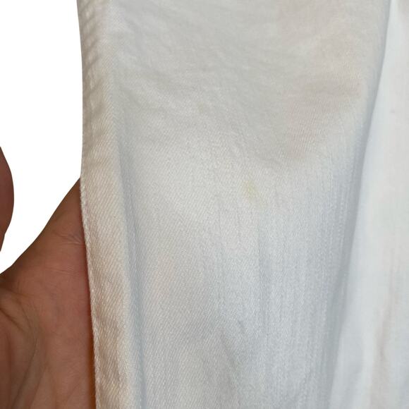 American Living White Cotton Denim Wide Leg Mid Rise Sailor Classic Jeans Sz 4 - Picture 11 of 16